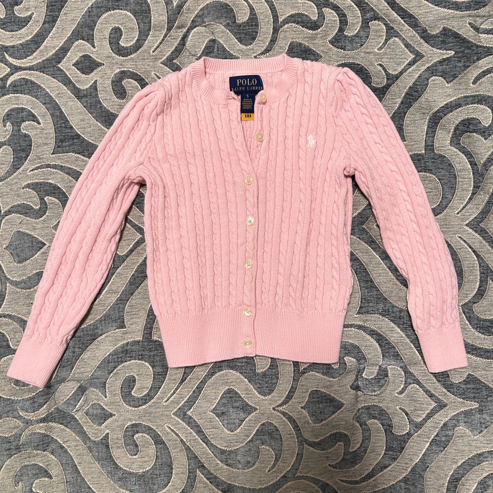 Polo by Ralph Lauren Pink Cable Knit Sweater